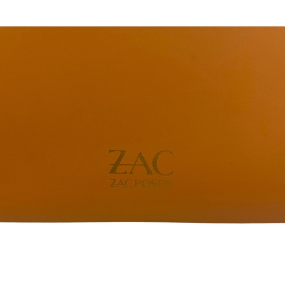 ZAC POSEN - Zac Eartha Top Handle Flower tote - removable strap -tan leather bag - Picture 4 of 9